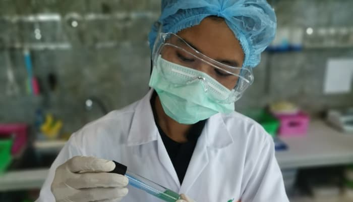 spirulina tested in lab