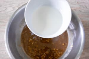 adding-coconut-oil-to-the-banana-mix