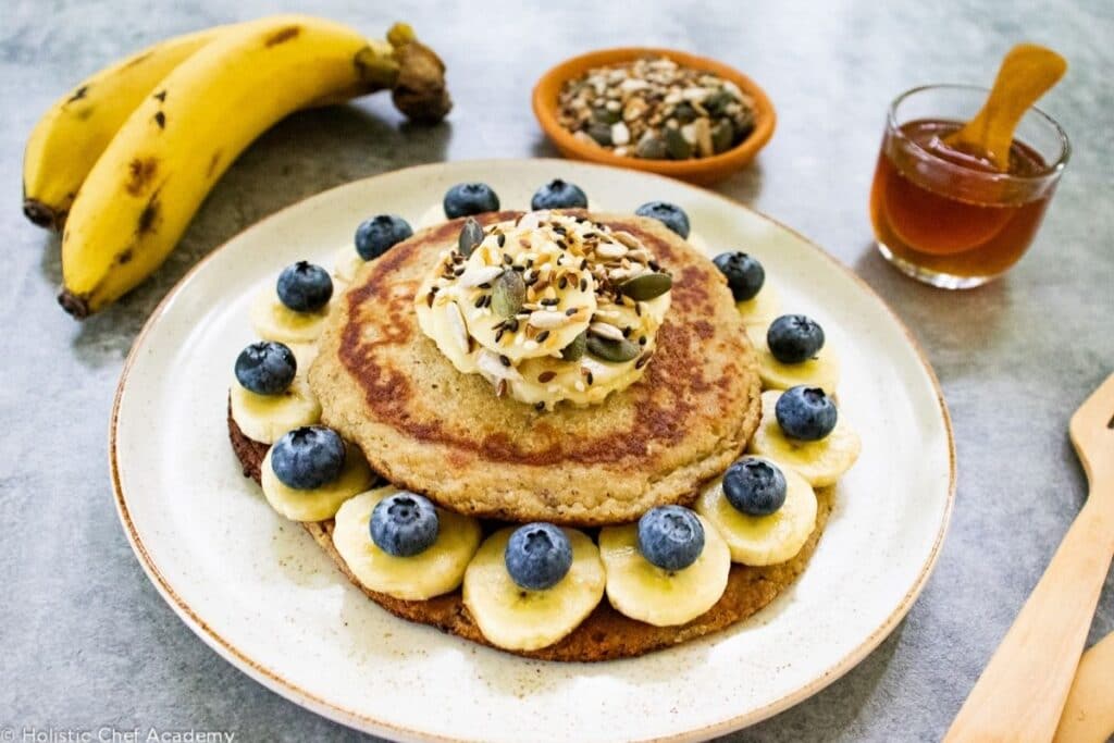 vegan-banana-pancakes-served-on-a-plate