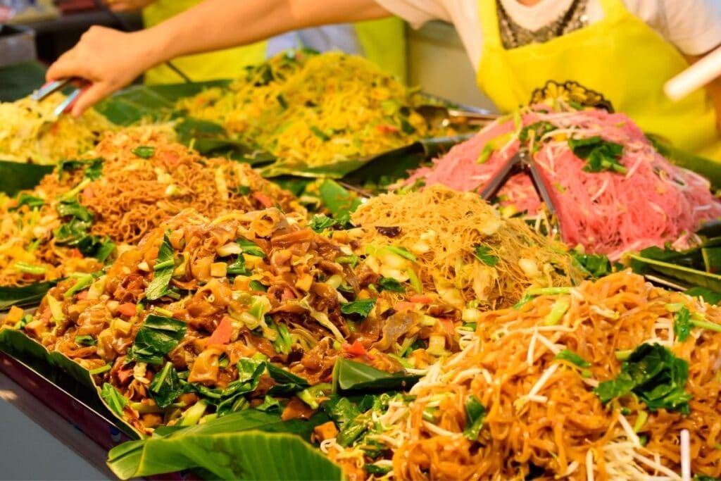 noodle-display-at-phuket-vegetarian-festival