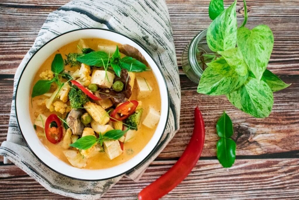thai-red-curry-served-in-a-bowl