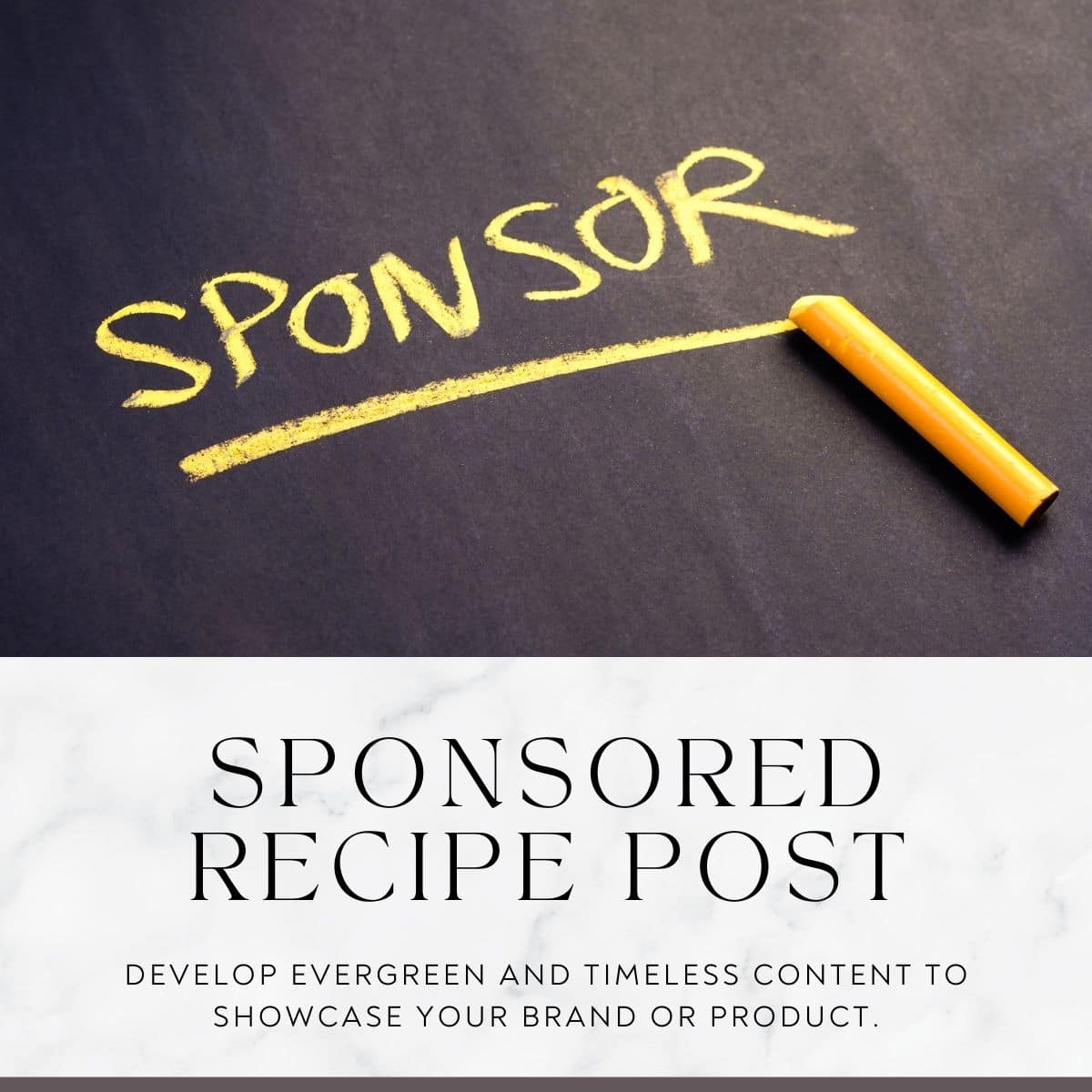 Sponsored Recipe Post