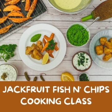 jackfruit-fish-and-chips-cooking-class-display