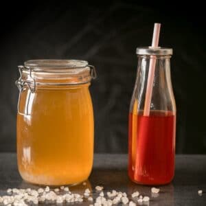 water-kefir-in-a-bottle-and-jar