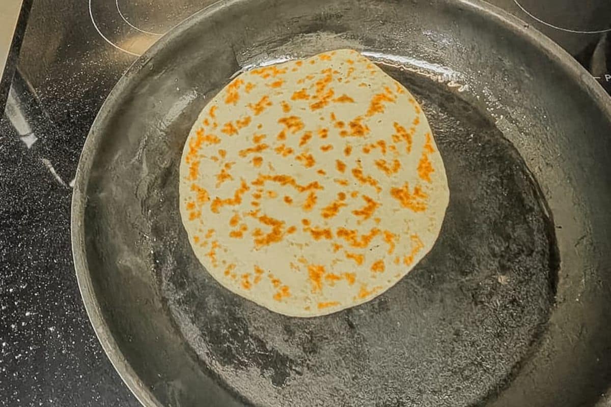 bazlama-cooking-in-skillet