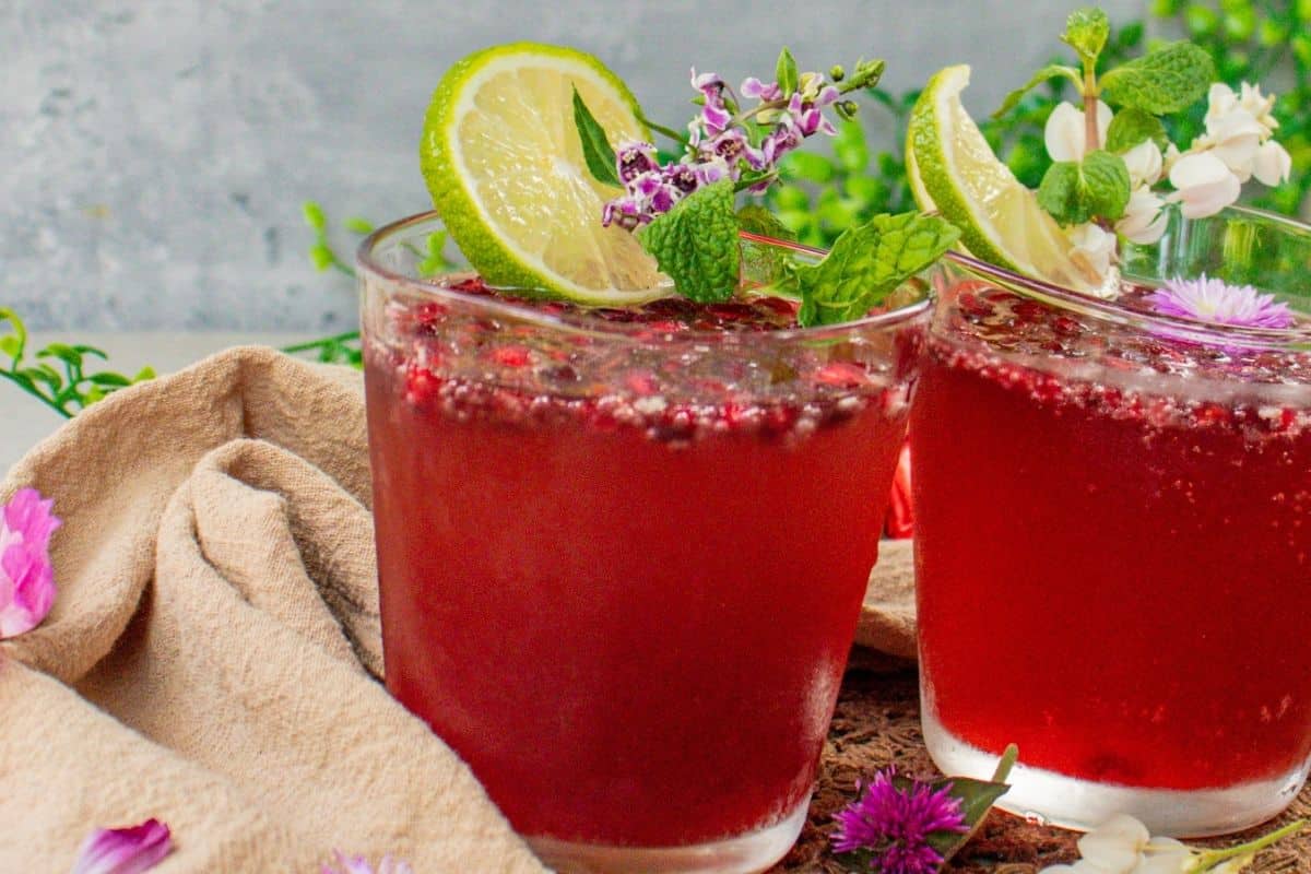 Pomegranate Vanilla Spritz