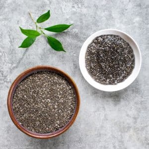 chia seed egg before and after