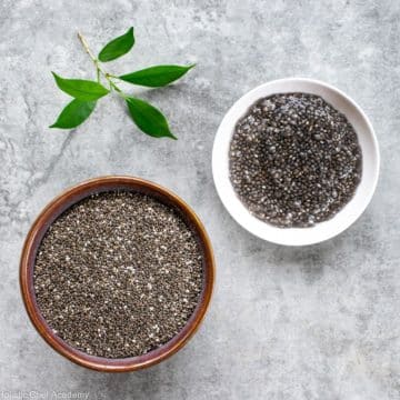 chia seed egg before and after