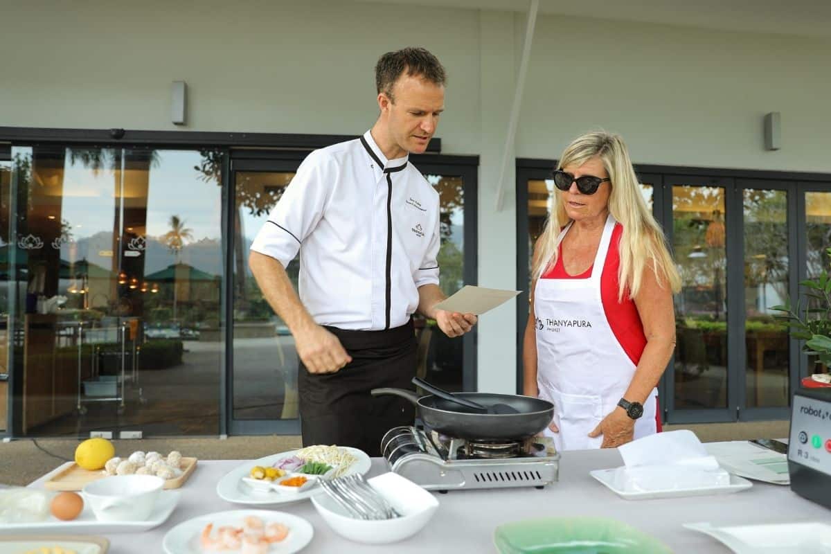 Guest cookery class focused on healthy Thai and wellness cuisine at Thanyapura