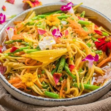 Thai-Green-Mango-Salad-served-in-a-bowl