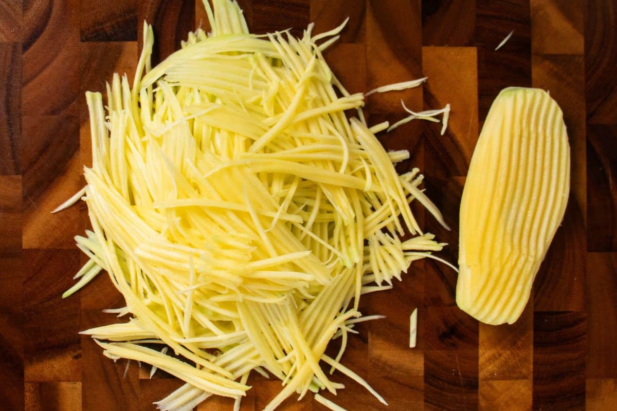 Thai-Green-Mango-Salad-Step-By-Step-1.-Julienne-the-mango