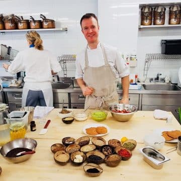 Jamie Raftery, founder of Holistic Chef Academy and guest lecturer at Leiths Cookery School.